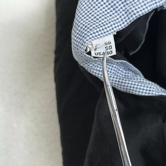 Sulka 100% Linen Pleated Shorts in Black Men's Size 38(tag size 40) - Picture 8 of 11